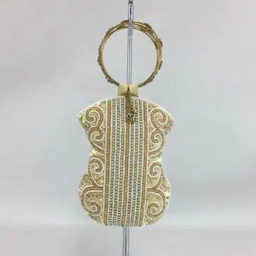 네 킷테 파스 비즈 백 골드 베이지