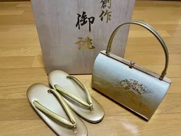 기모노 일본 정통의상 소품 조리 백 세트 L 사이즈 새상품급