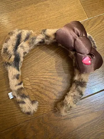 유니버설 스튜디오 재팬 키티 레오파드 무늬 브라운