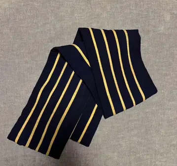 영국제 울 스쿨 머플러 네이비