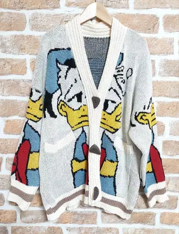 디즈니 도날드 스웨터 니트 가디건 프리 사이즈