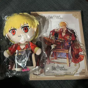 fgo 간체자판 설날 길가메쉬 아크릴 스탠드 봉제 인형 참