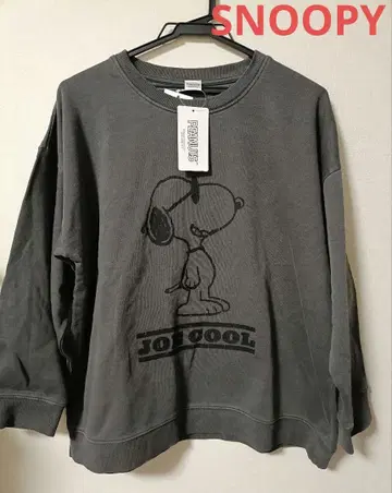 택 포함 미사용품 스누피 맨투맨 트레이닝복 빈티지풍