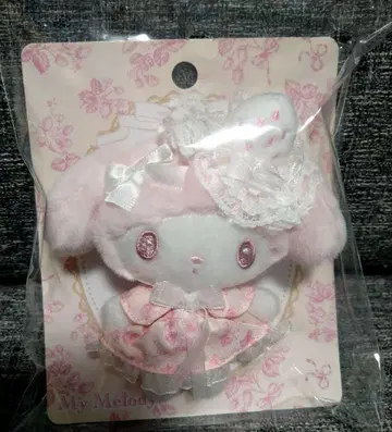 마이멜로디 화이트 딸기 티타임 마스코트 브로치