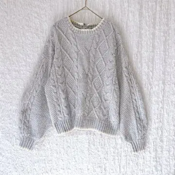 3334 OLIVE des OLIVE 벨로아모아 니트 리본 퍼플