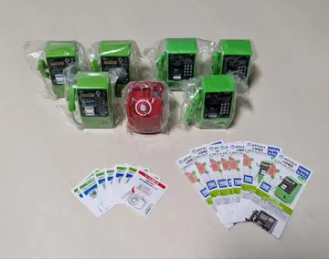 공중전화형 캡슐 토이 세트 7개