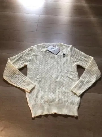 새상품! POLO! 긴팔 니트 스웨터 여성용 L