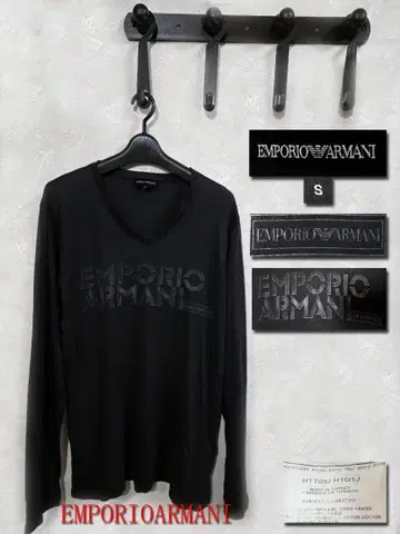 EMPORIO ARMANI 블랙 롱 슬리브 S