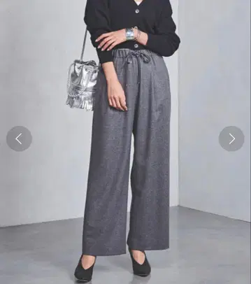 UNITED ARROWS 울 이지 팬츠 그레이