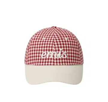 emis 깅엄 체크 야구 모자