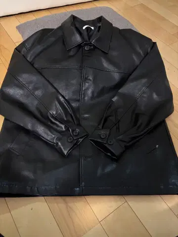 WEGO 빅 실루엣 페이크 가죽 자켓