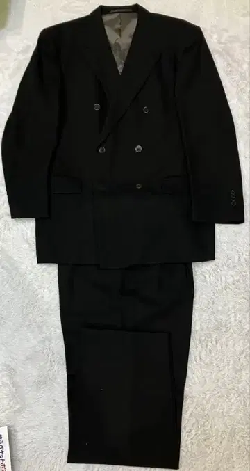 새상품급 당일 발송! 블랙 포멀 더블 셋업 허리 조절 가능 XL