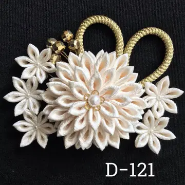 츠마미자이쿠 머리 장식 결혼식 성인식 졸업식 사전 촬영