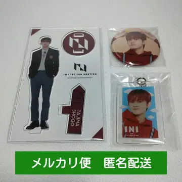 INI 타지마 쇼고 아크릴 스탠드 + 키링 + 캔뱃지 세트