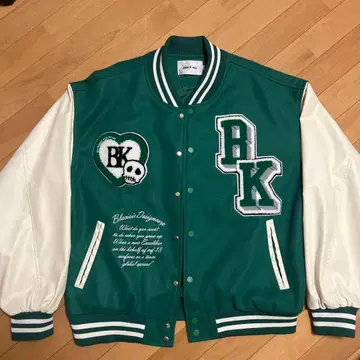 Black air 바시티 자켓 XL(LL) 사이즈 그린