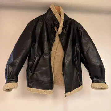 여성용 무스탕 자켓 블랙