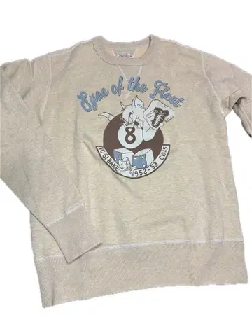 TOYS McCOY 양면 V 맨투맨 아이보리 38 M 톰과 제리