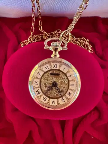 Chandler 스위스산 목걸이 시계 상자 보증서 체인 포함 새상품급