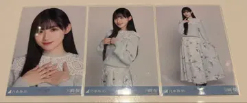 노기자카46 브로마이드 카와사키 사쿠라 카라 부착 코디 3종 컴프