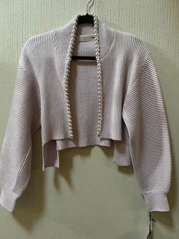 새상품 에이미 이스트 월 라이트 핑크 가디건 택 포함