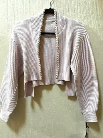 새상품 에이미 이스트 월 라이트 핑크 가디건 택 포함