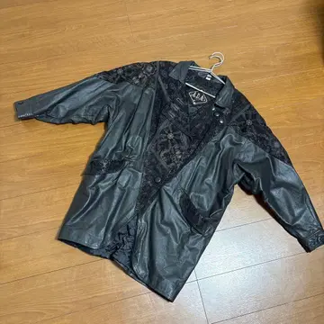 가죽 레이스 자켓