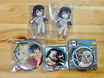 귀멸의 칼날 하시비라 이노스케 아크릴 스탠드 캔뱃지