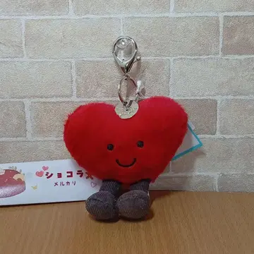 Jellycat 하트 백참 키링 하트 키링