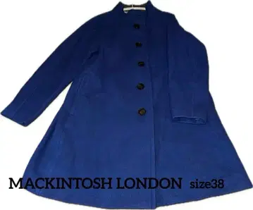 매킨토시 런던 스탠드 카라 울 롱 코트