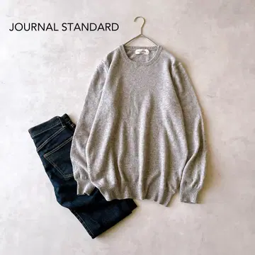 저널 스탠다드 캐시미어 100% 긴 길이 니트 얇은 소재 그레이 계열