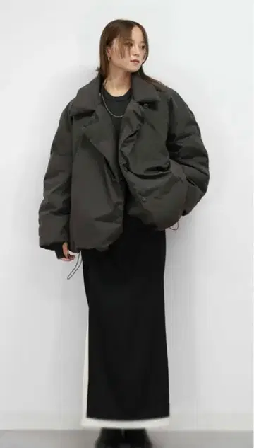 레우리 오리지널 코쿤 다운 코트 차콜