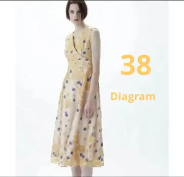 바이컬러 플라워 튤 원피스 그레이스 콘티넨탈