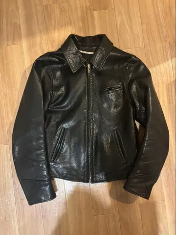 일본제 카우 가죽 100 싱글 가죽 자켓