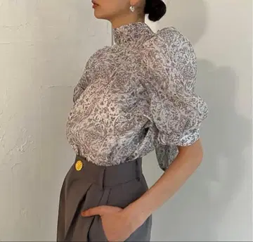 snidel 오간자 블라우스