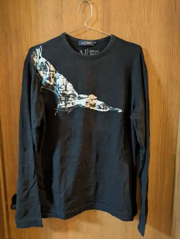 Armani Jeans 블랙 긴팔 티셔츠 S