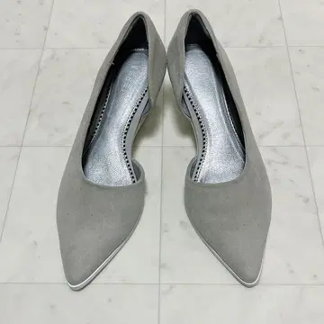 인기 완판템! VEGE 스웨이드 클리어 힐 스틸레토 펌프스 36