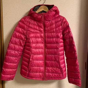 유니클로 울트라 라이트 다운 프리미엄 다운 L 핑크