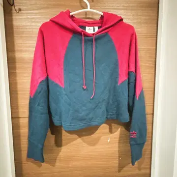 아디다스 크롭 돌먼 후드티 S 네이비 핑크