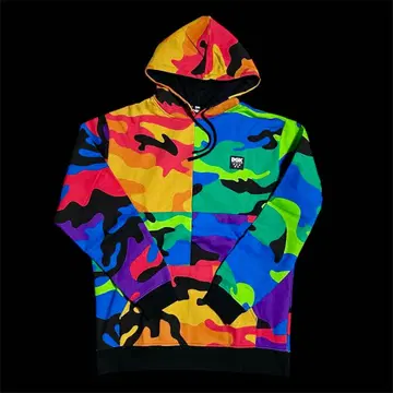 [ 새상품 ] DGK 컬러풀 카모플라쥬 패턴 후드티 멀티 컬러 스트릿