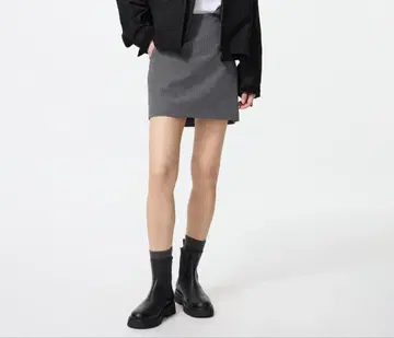 [유니클로] 스코트(미니 스커트) 08 다크 그레이 S 사이즈