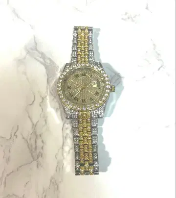 골드 실버 콤비 손목시계