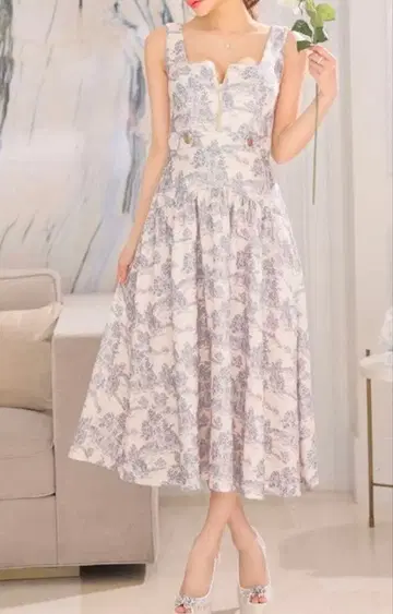 Sugar DEA by ROBE de FLEURS 꽃무늬 롱 드레스