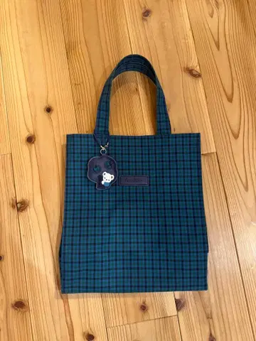 파밀리아 체크 무늬 토트백