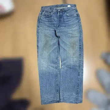 SUGAR CANE 스트레이트 데님 블루