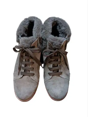 긴자 요시노야 보아 포함 숏부츠 22.5cm 브라운