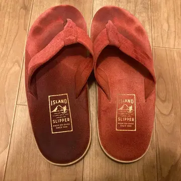 아일랜드 슬리퍼 Island Slipper 스웨이드 샌들 레드