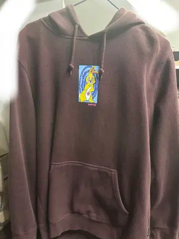 HUF 후드티 브라운 토끼