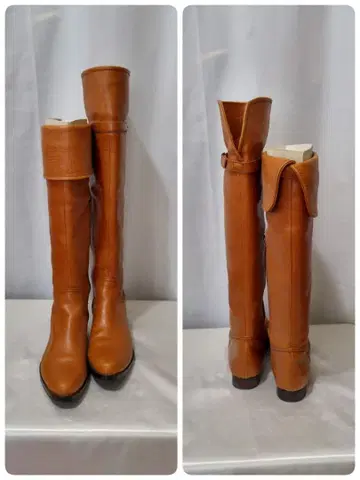 미사용 새상품 니하이 2way 카멜 22.5 천연 가죽