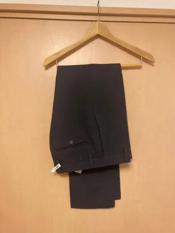 트위드 슬랙스 영국 Moon사 네이비 그린 라벨