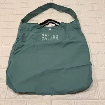 새상품 CROCODILE 숄더백 그린 에코백 경량 대용량